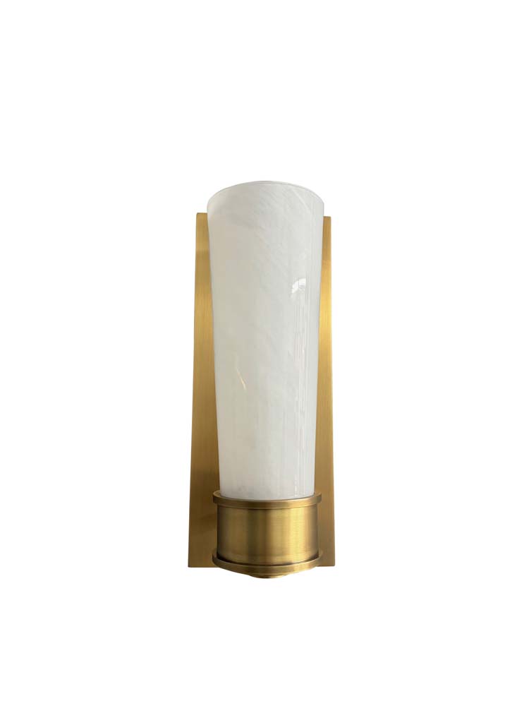 5-inch Brushed Brass LED Wall Sconce