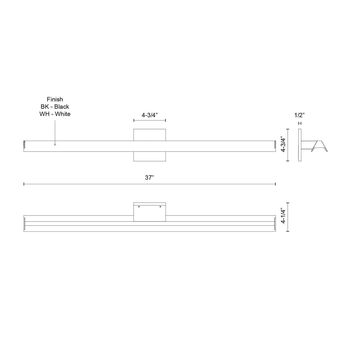 Galleria 37-in Aluminum Wall Sconce