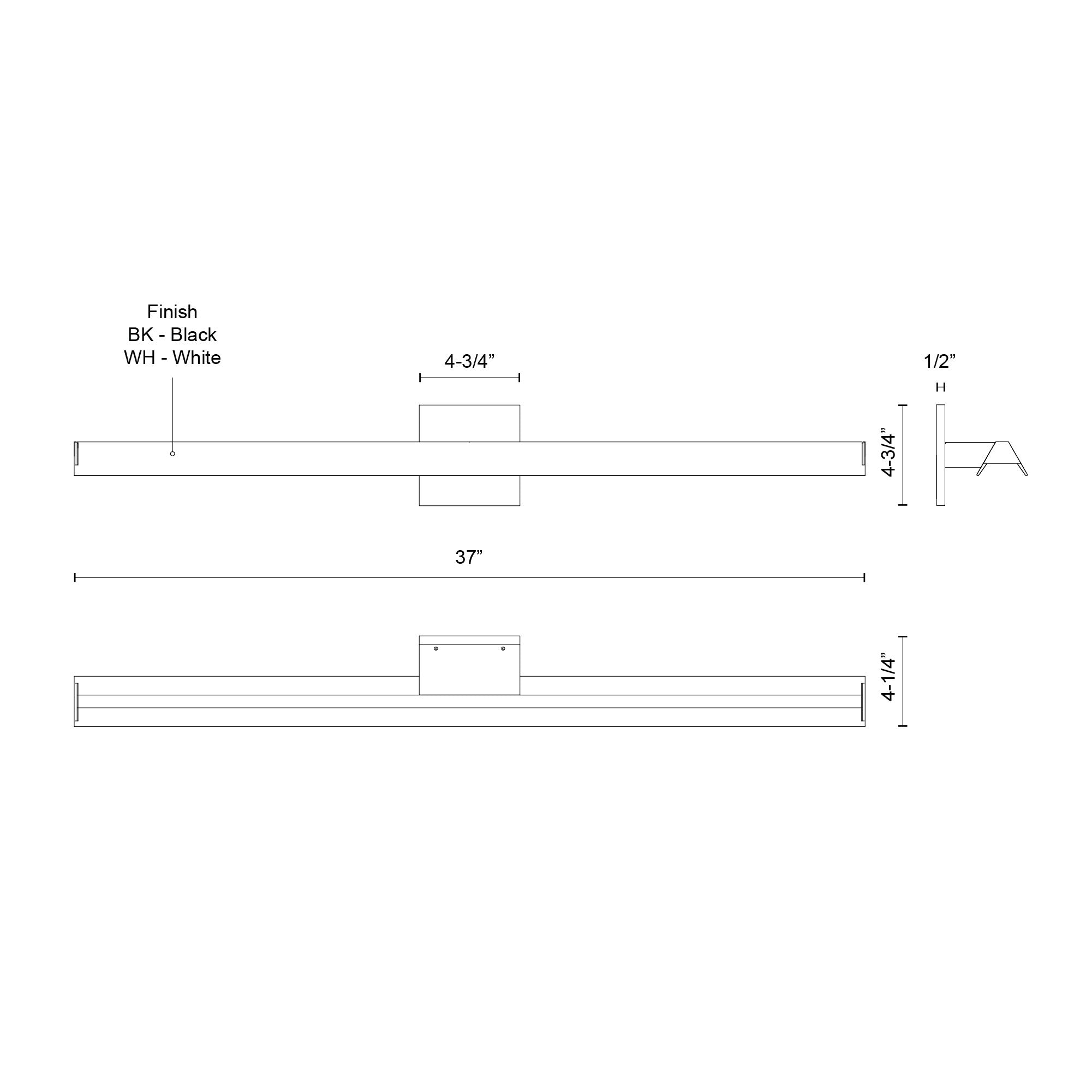 Galleria 37-in Aluminum Wall Sconce
