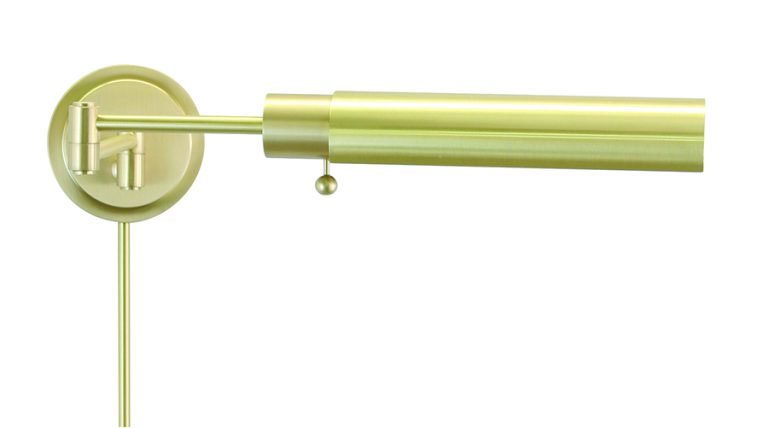 10-inch Home/office Satin Brass Direct Wire Wall Swing Lamp