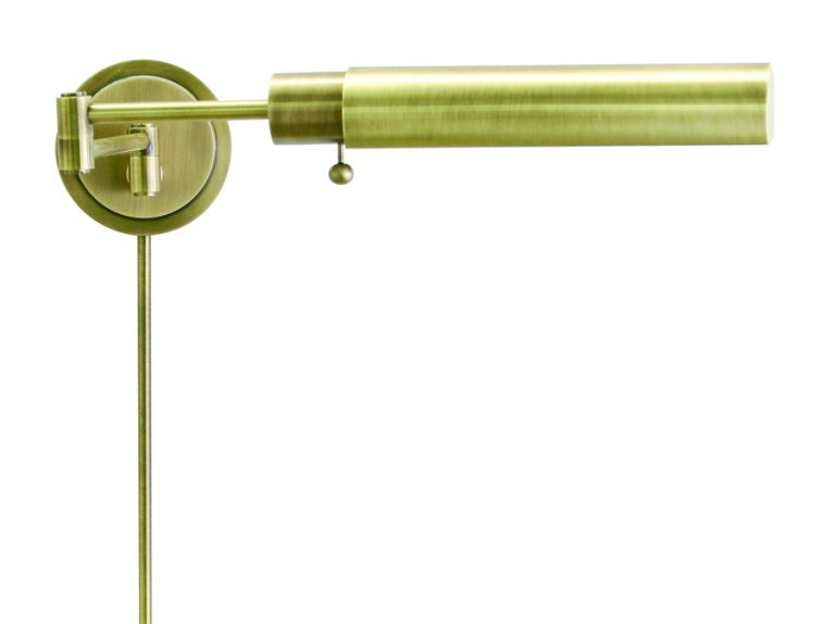 10-inch Home/office Antique Brass Direct Wire Wall Swing Lamp