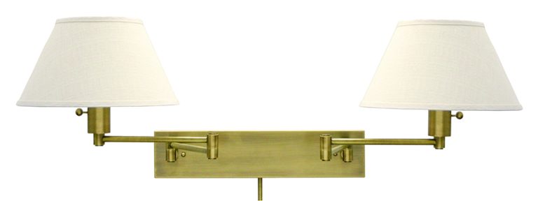 12-inch Home/office Antique Brass Direct Wire Wall Swing Lamp
