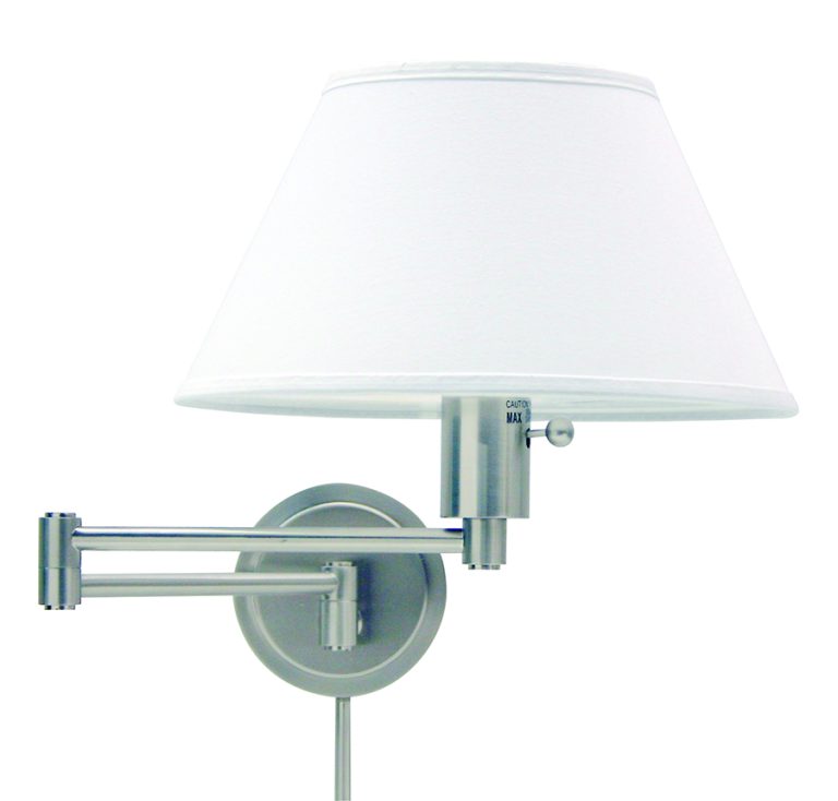 12-inch Home/office Satin Nickel LED Direct Wire Wall Swing Lamp
