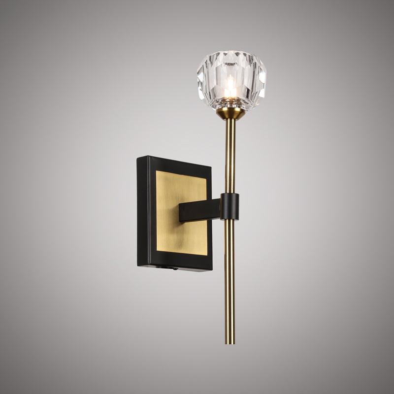 1 Lights WS1825-1AB/BK Matte Black/Aged Brass  Dimmable
