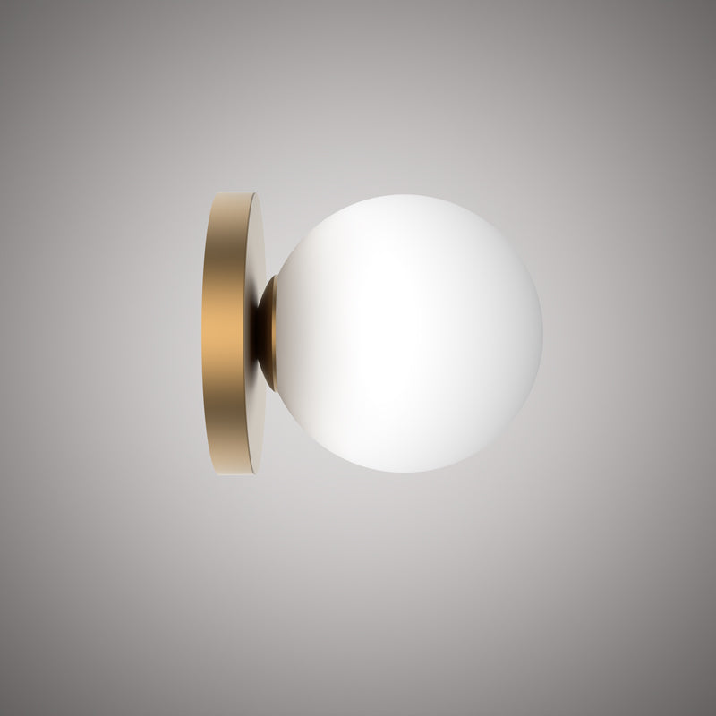 1 Lights Orbit  Wall Sconce Matte White  Dimmable 60W