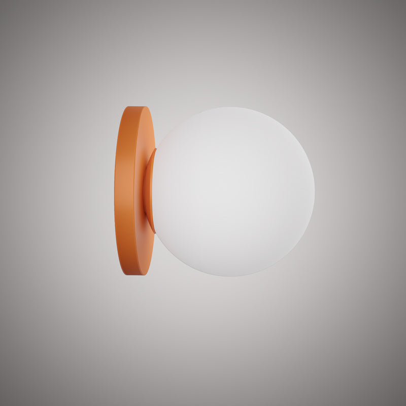 1 Lights Orbit  Wall Sconce Orange  Dimmable 60W