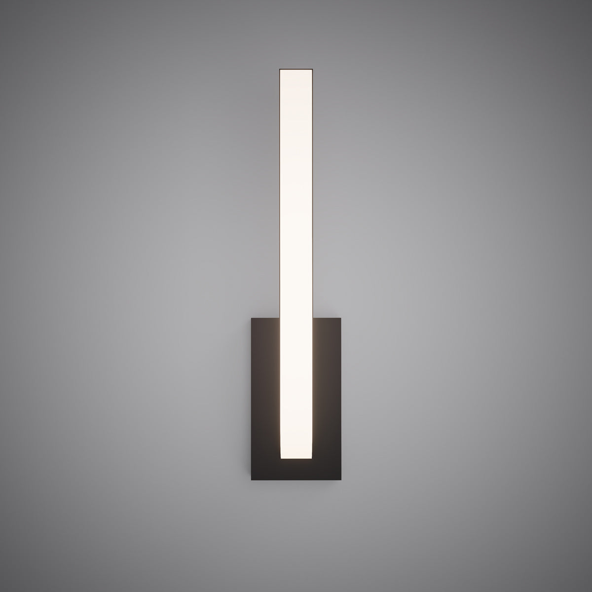 20-inch Matte Black Dimmable Wall Sconce