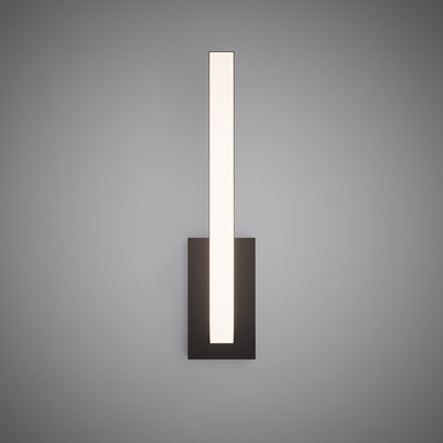 20-inch Matte Black Dimmable Wall Sconce