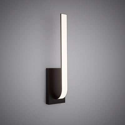 20-inch Matte Black Dimmable Wall Sconce