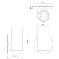 Birch 3-in Aluminum Wall Sconce