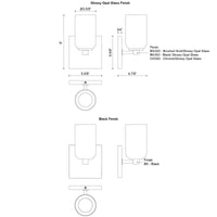 Nola 4-in Steel Wall Sconce