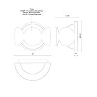 Ciel 10-in Steel Wall Sconce
