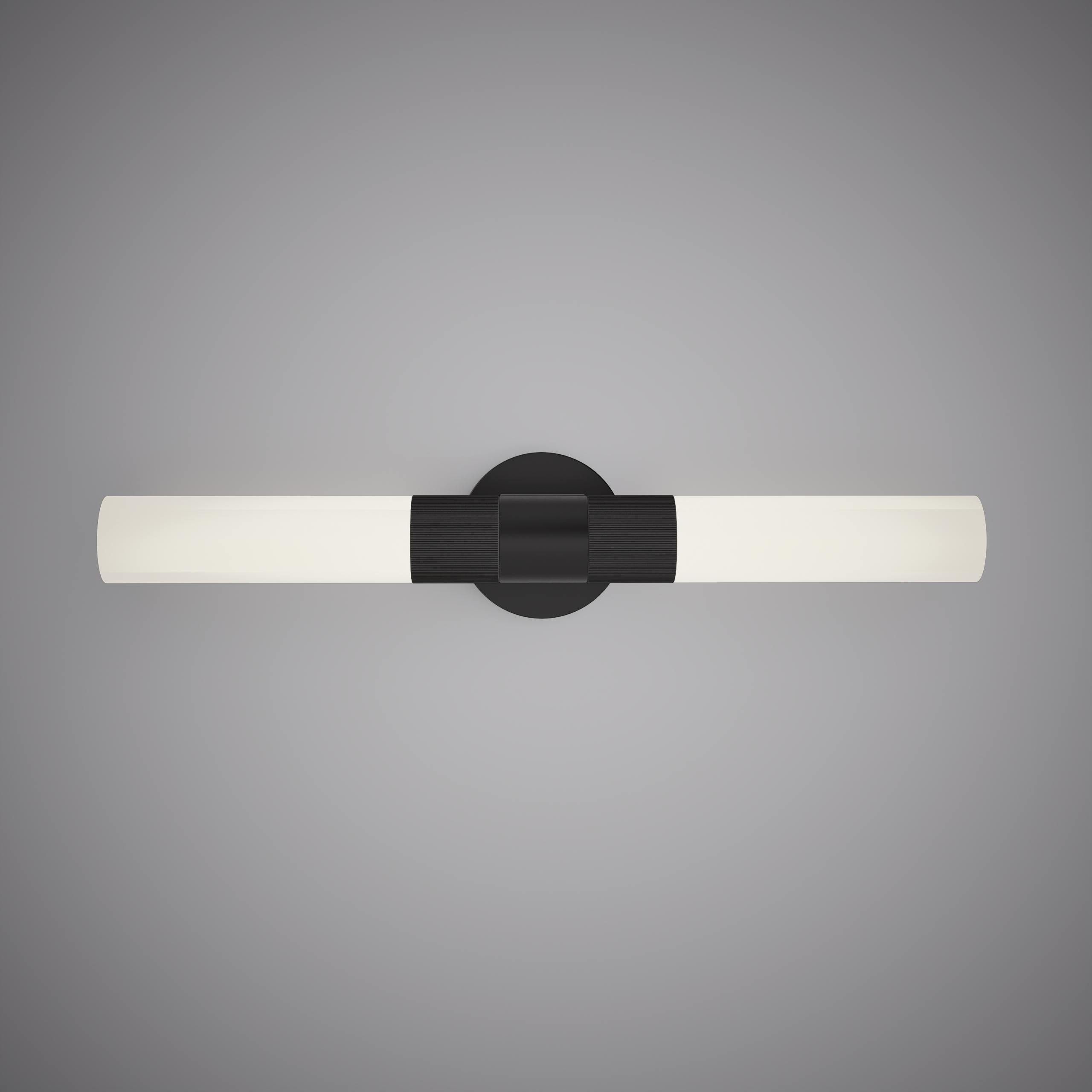 22-inch Matte Black and White Dimmable Wall Sconce