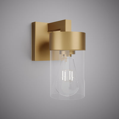 1 Lights Aurora 1-Light Wall Sconce Aged Brass Dimmable 60W