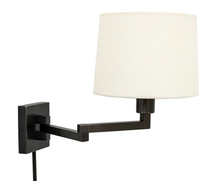 9.5-inch Arm Oil Rubbed Bronze Direct Wire Wall Swing Lamp