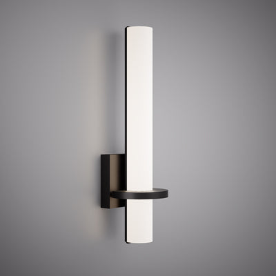 Led 18-in Wall Sconce Matte Black Dimmable 13W