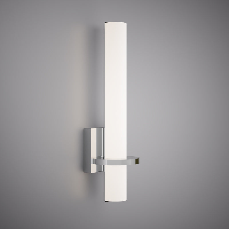 Led 18-in Wall Sconce Polished Chrome  Dimmable 13W