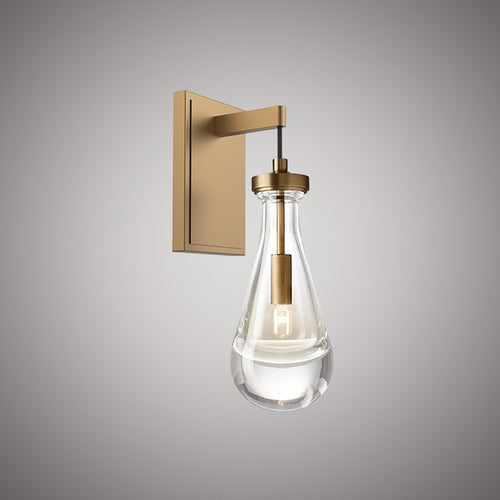 1 Lights Loft Wall Light Matte Black Aged Brass Dimmable 40W