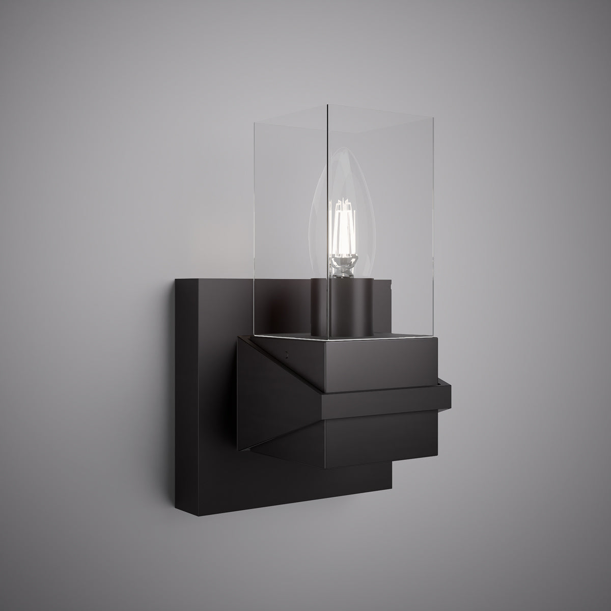 4 Lights Aries Wall Light Matte Black  Dimmable