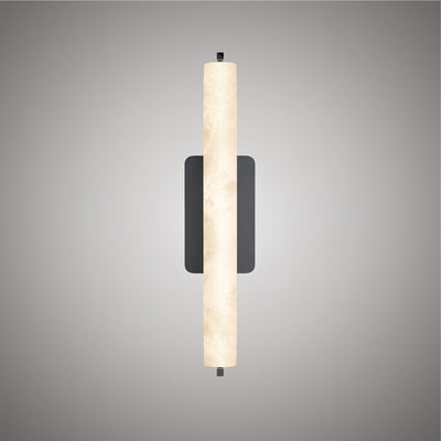 Bronze Dimmable Wall Sconce with Alabaster Shade