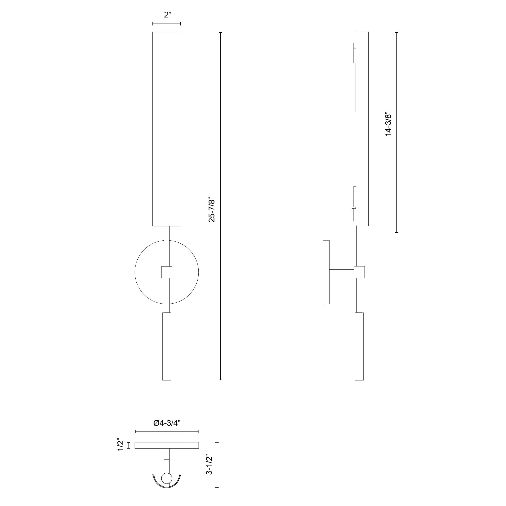 Astrid 25-in Steel Vanity Light