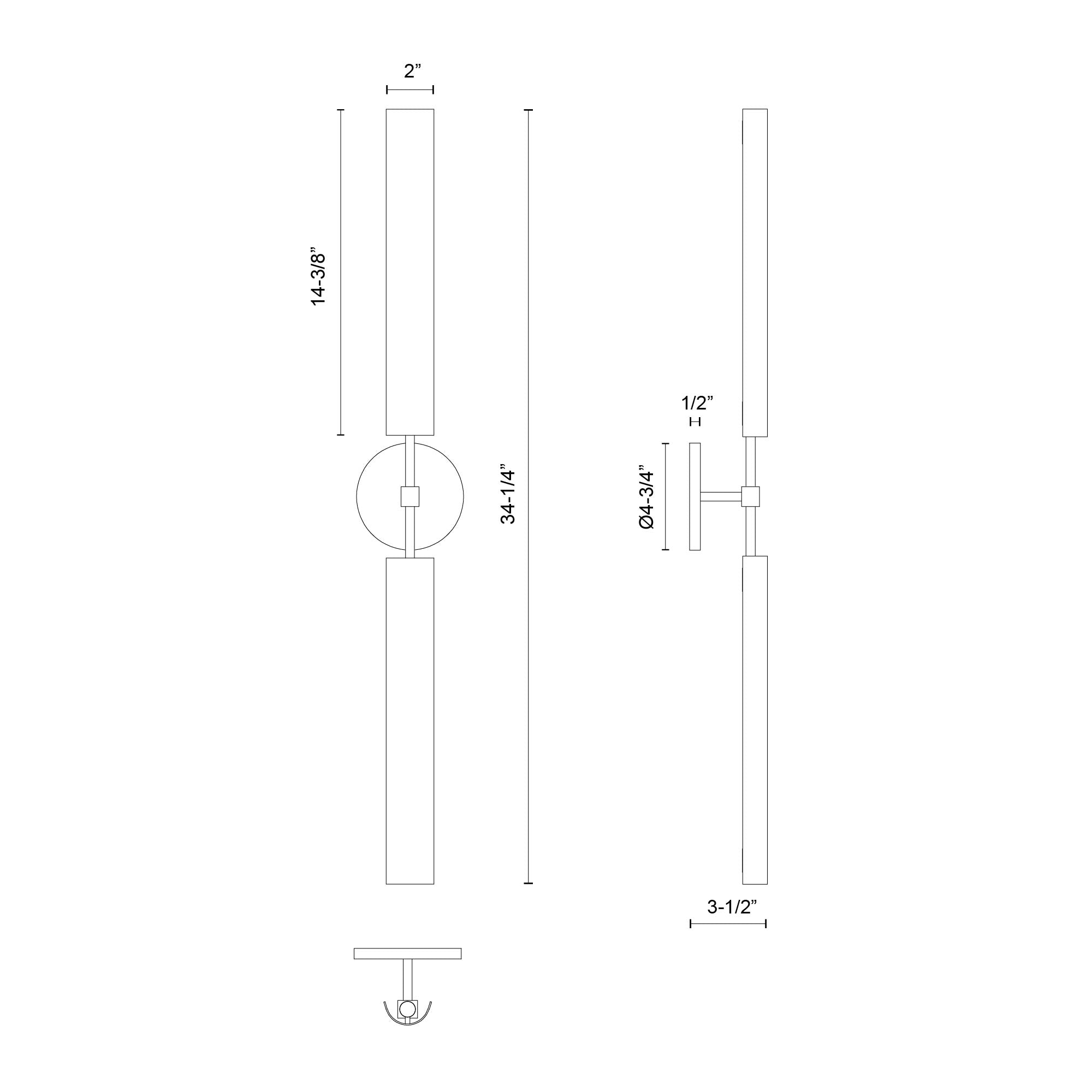 Astrid 2 Head Steel Vanity Light