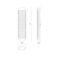 Alai 25-in Steel Vanity Light