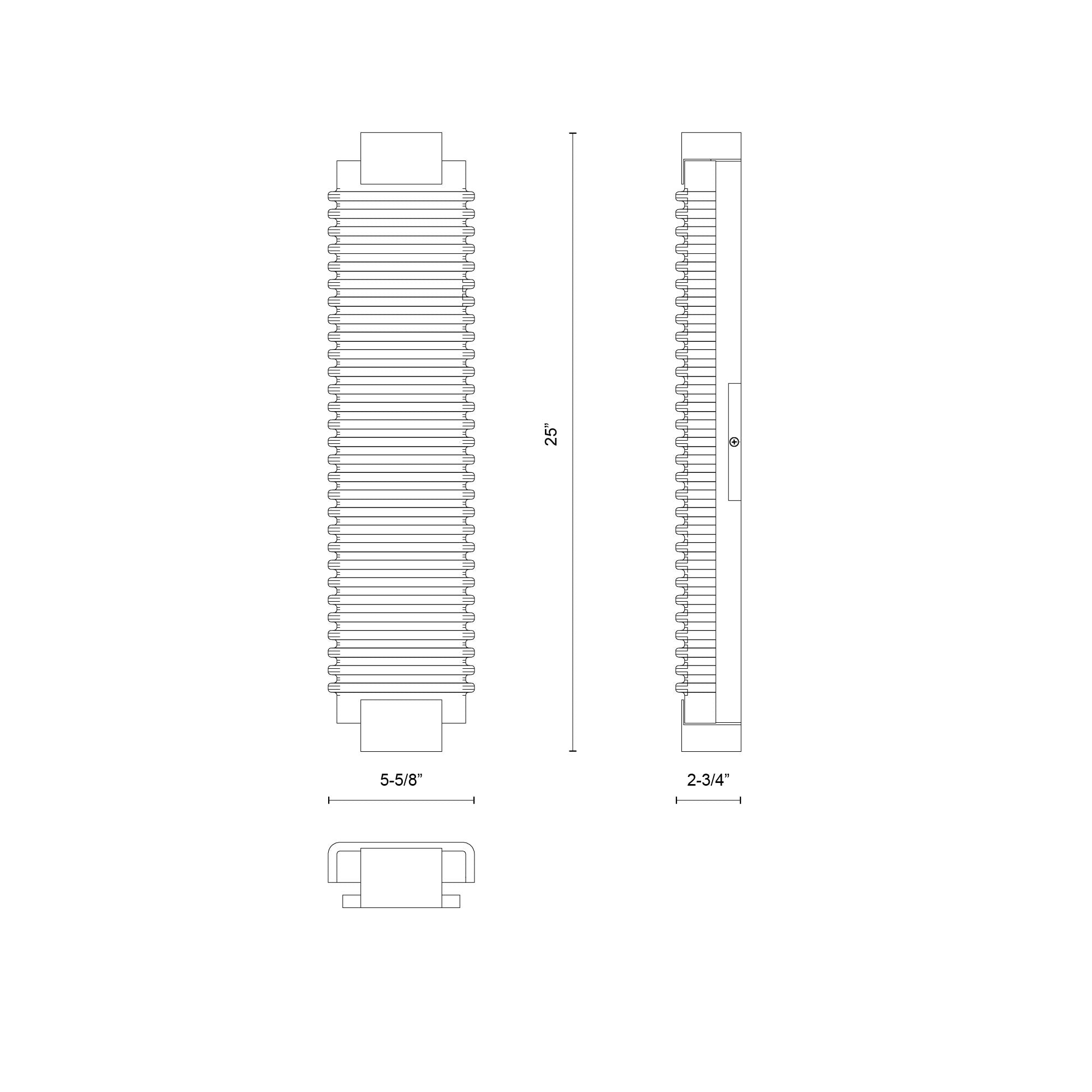 Alai 25-in Steel Vanity Light
