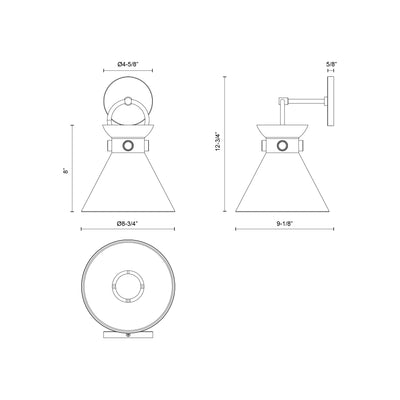 Emerson 9-in 1 Light Steel Vanity Light