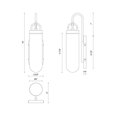 Lancaster 5-in 1 Light Steel Vanity Light