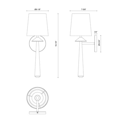 Bridgette 16-in Steel Vanity Light