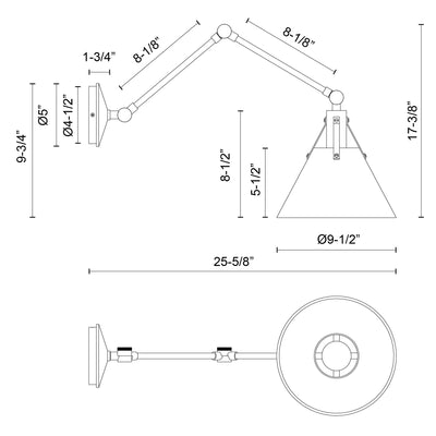Archer 10-in Steel Vanity Light