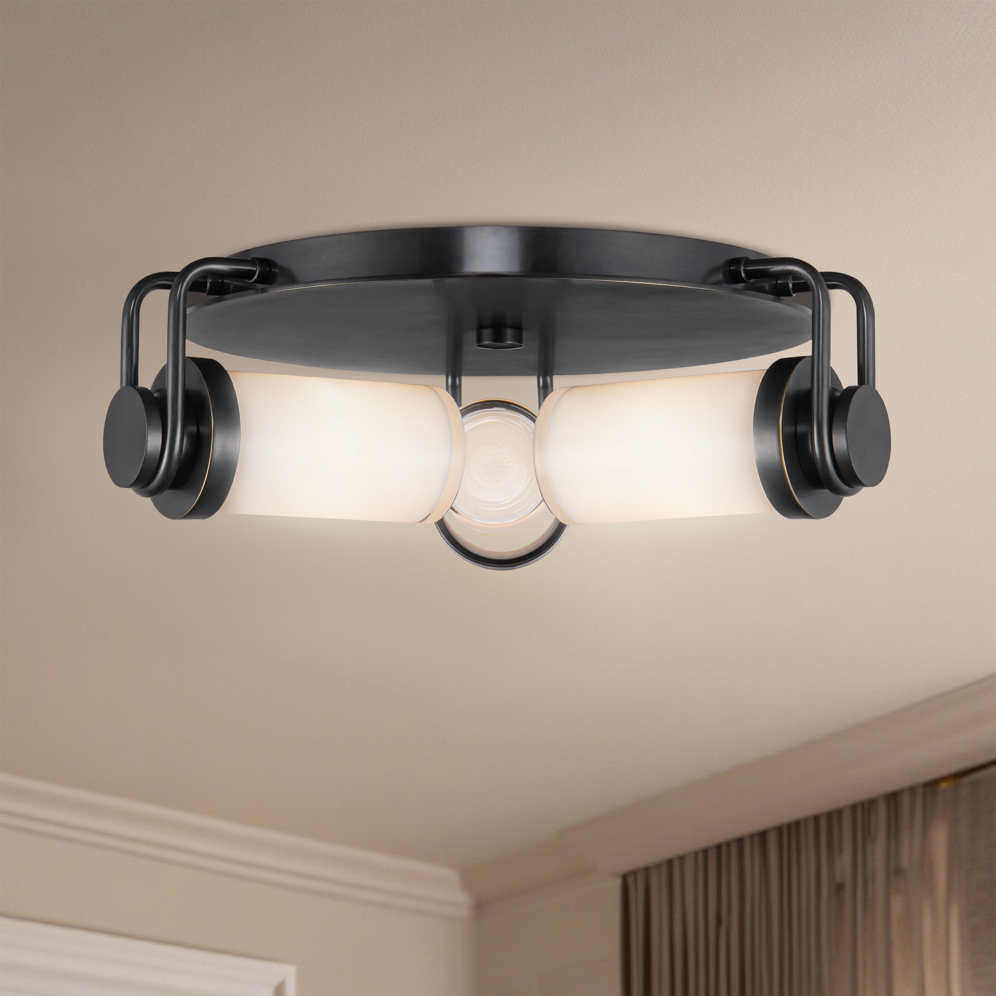 Wynwood 17-in Steel Flush Mount