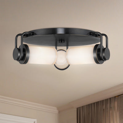 Wynwood 17-in Steel Flush Mount