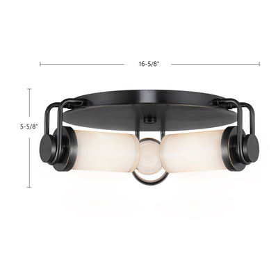 Wynwood 17-in Steel Flush Mount