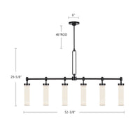 Wynwood 52-in Steel Linear Pendant