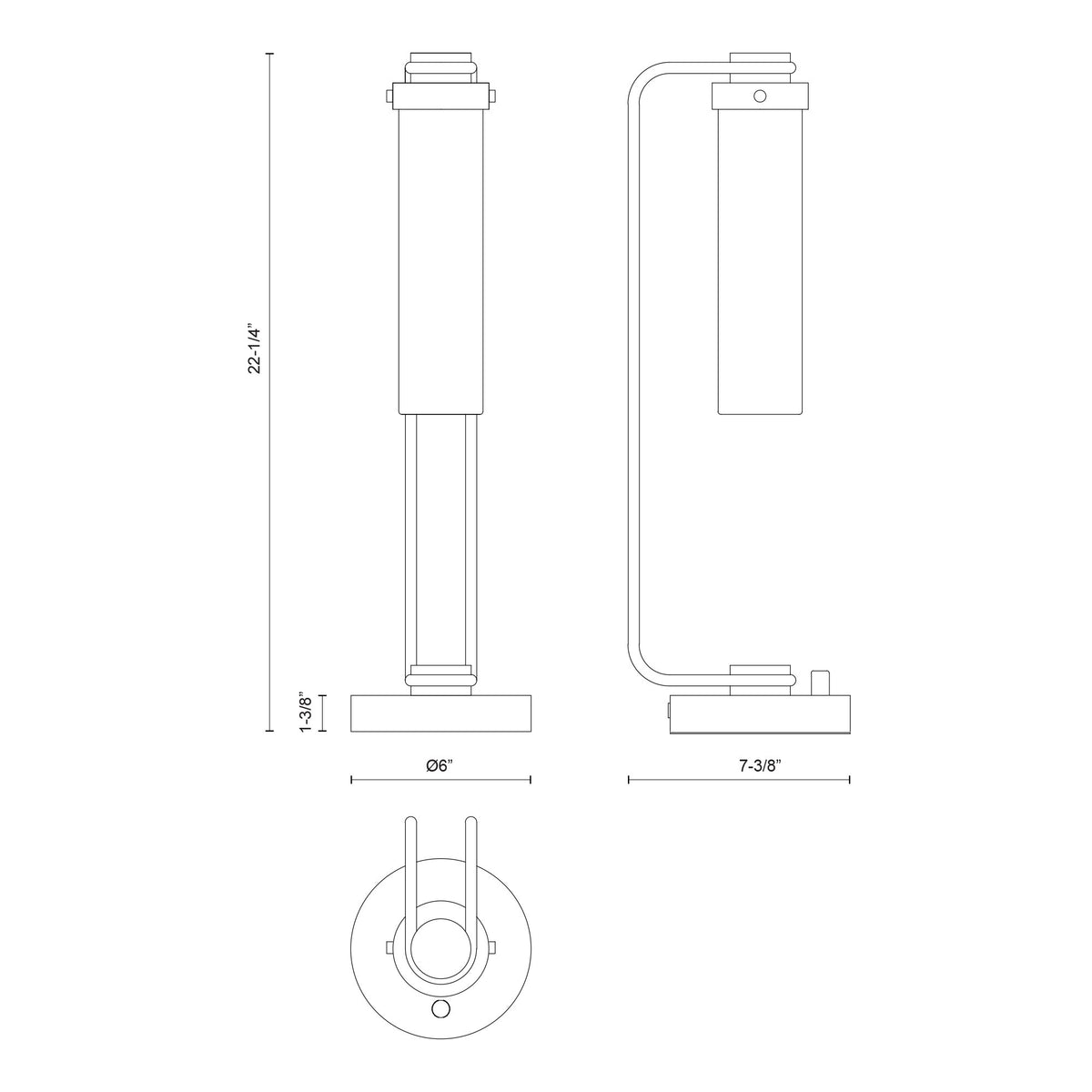 Wynwood 22-in Steel Table Lamp