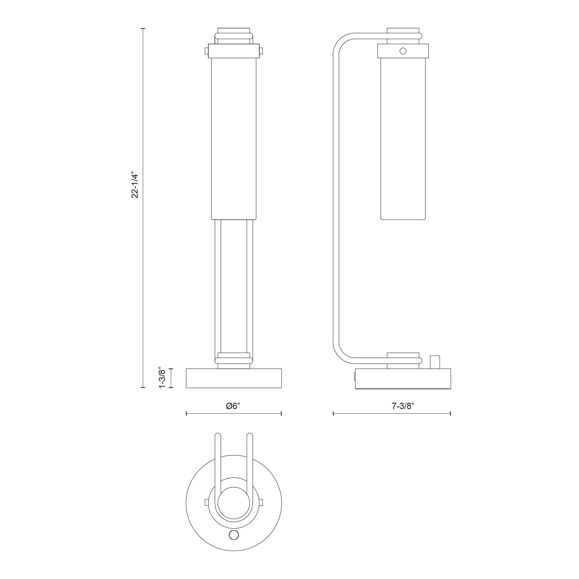 Wynwood 22-in Steel Table Lamp