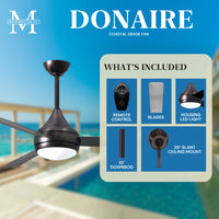 52-Inch Donaire 3-Blade Ceiling Fan with LED Light