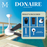 52-Inch Donaire 3-Blade Ceiling Fan with LED Light