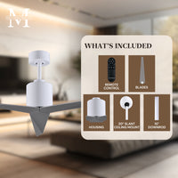 56-Inch Eliza 3-Blade Ceiling Fan Without Light Kit