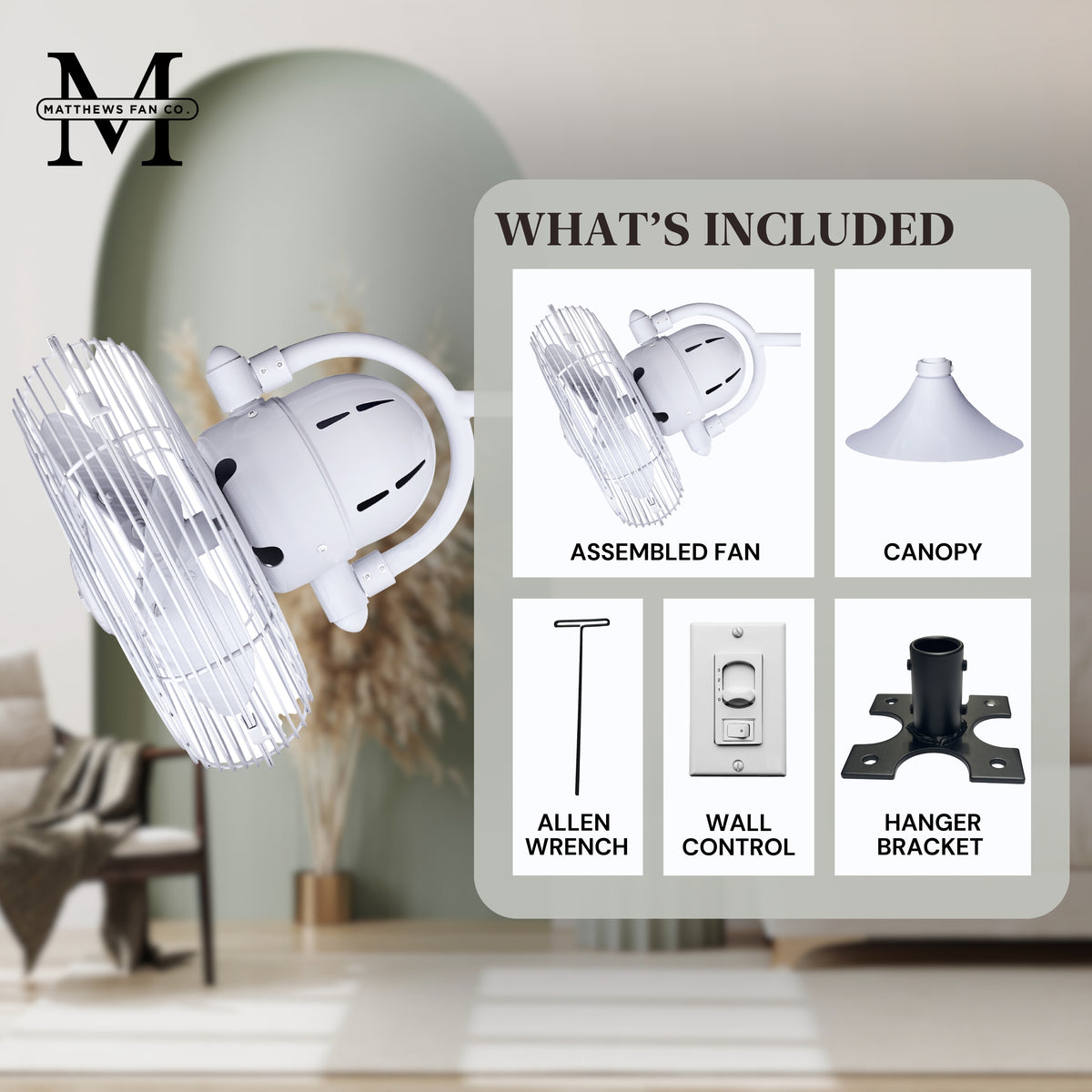 13-Inch Kaye Oscillating Wall Fan