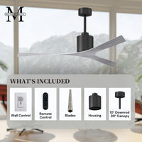 56-Inch Molly 3-Blade Ceiling Fan Without Light kit