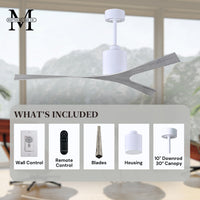 56-Inch Molly 3-Blade Ceiling Fan Without Light kit