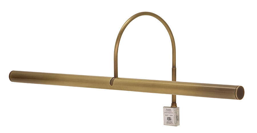 24-inch Slim-Line Antique Brass Plug-In Picture Light