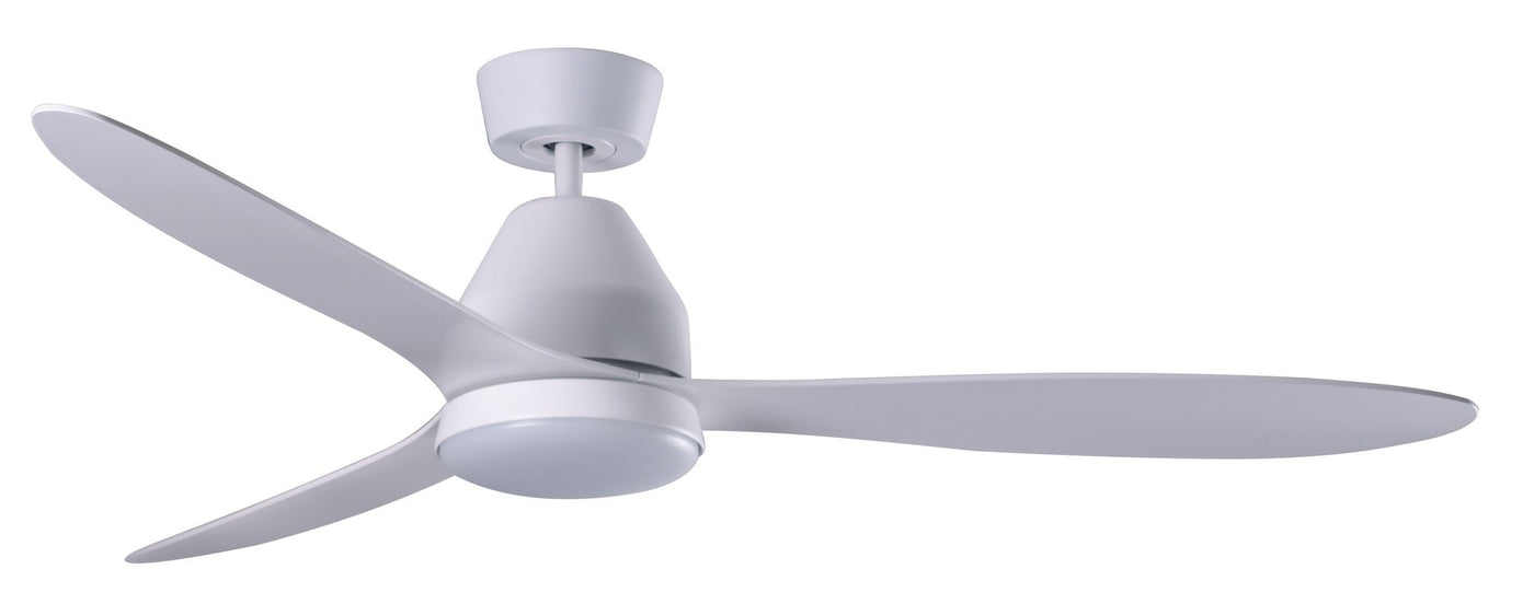 56 Inch 1 Light LED DC WiFi Indoor Outdoor Smart Fan in White with Remote