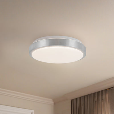 Yanis 12-in Steel Flush Mount