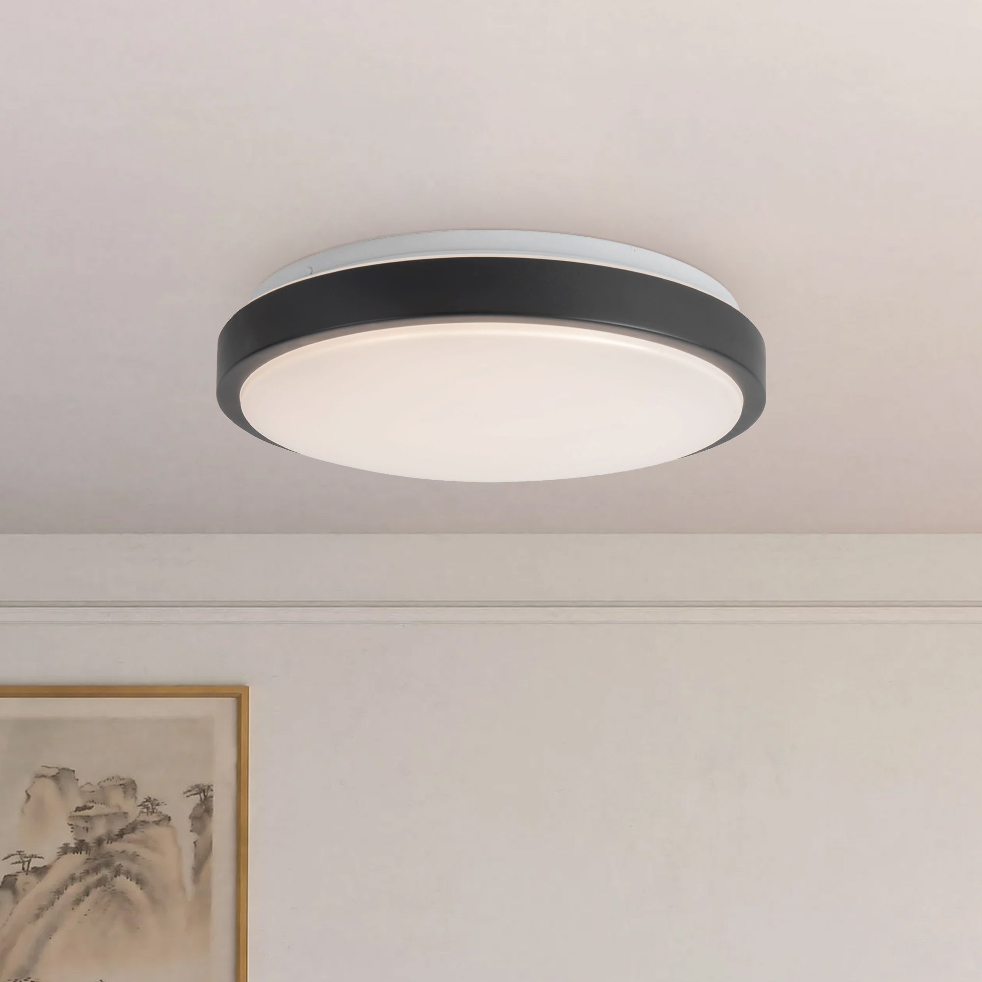 Yanis 16-in Steel Flush Mount