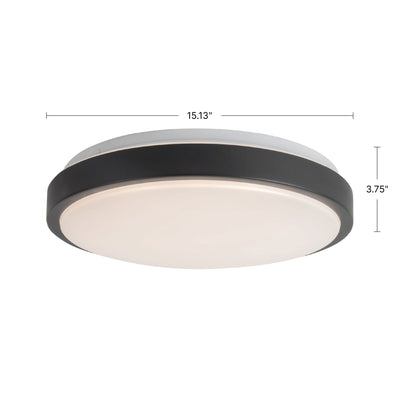 Yanis 16-in Steel Flush Mount