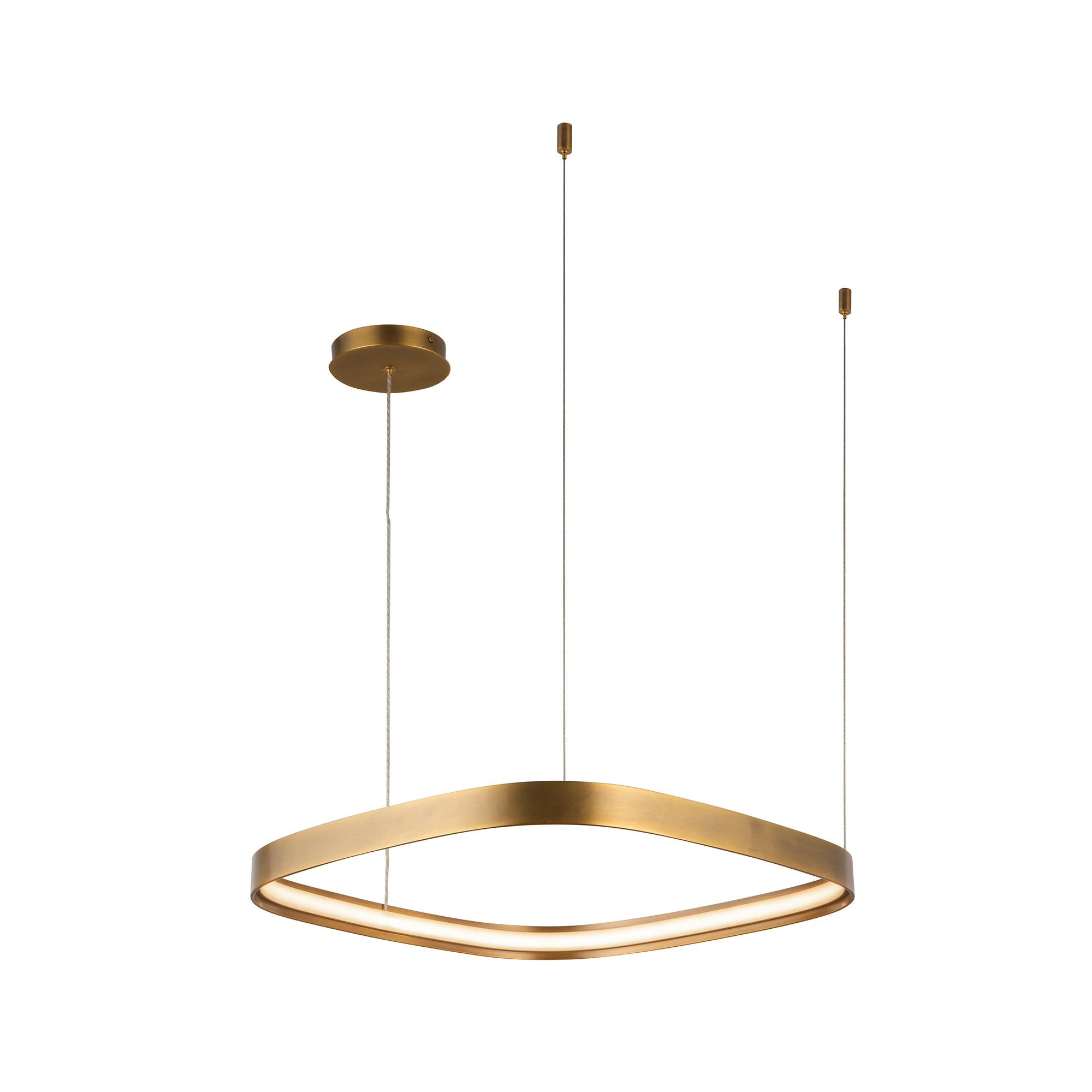Yukon 19-in Brass Pendant
